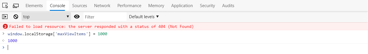 window.localStorage['maxViewItems'] = 1000