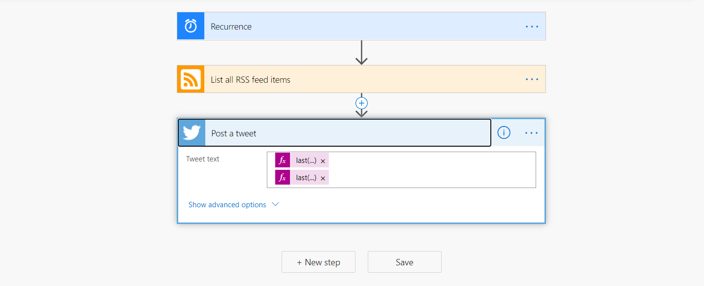 Power Automate - Publish to Twitter every Wednesday