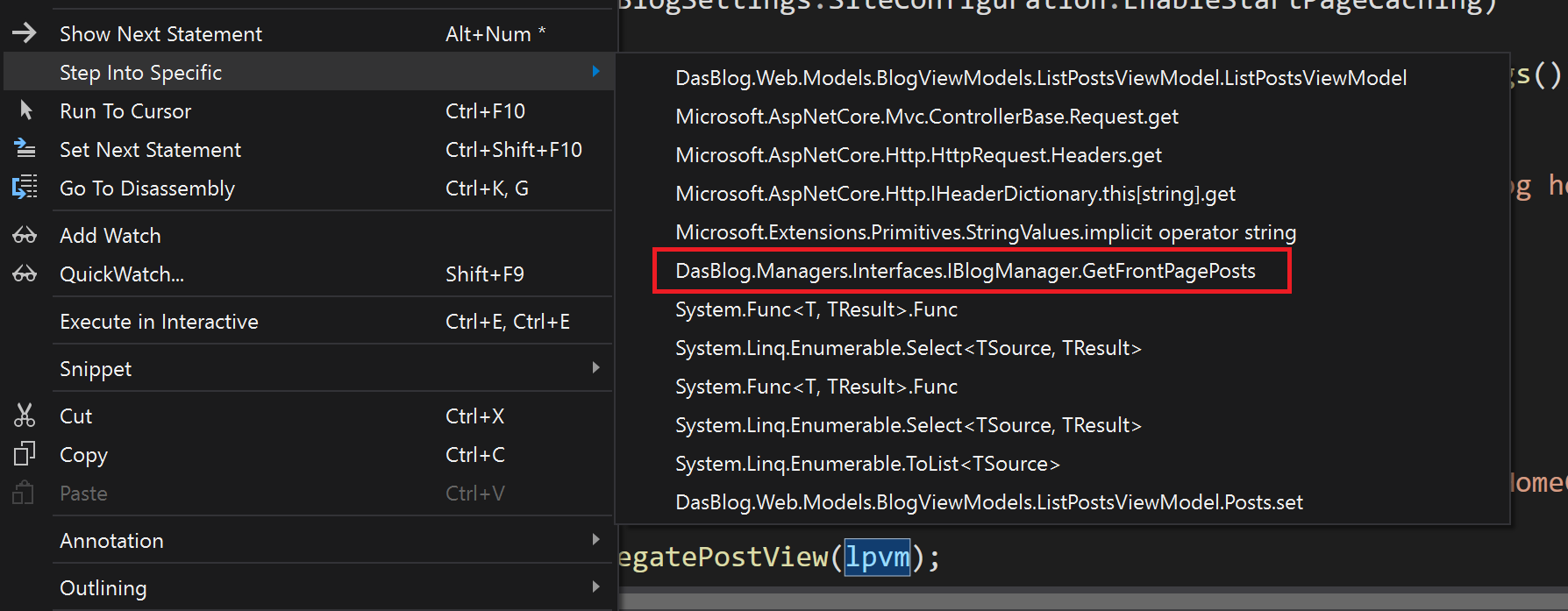 visual-studio-step-into-specific