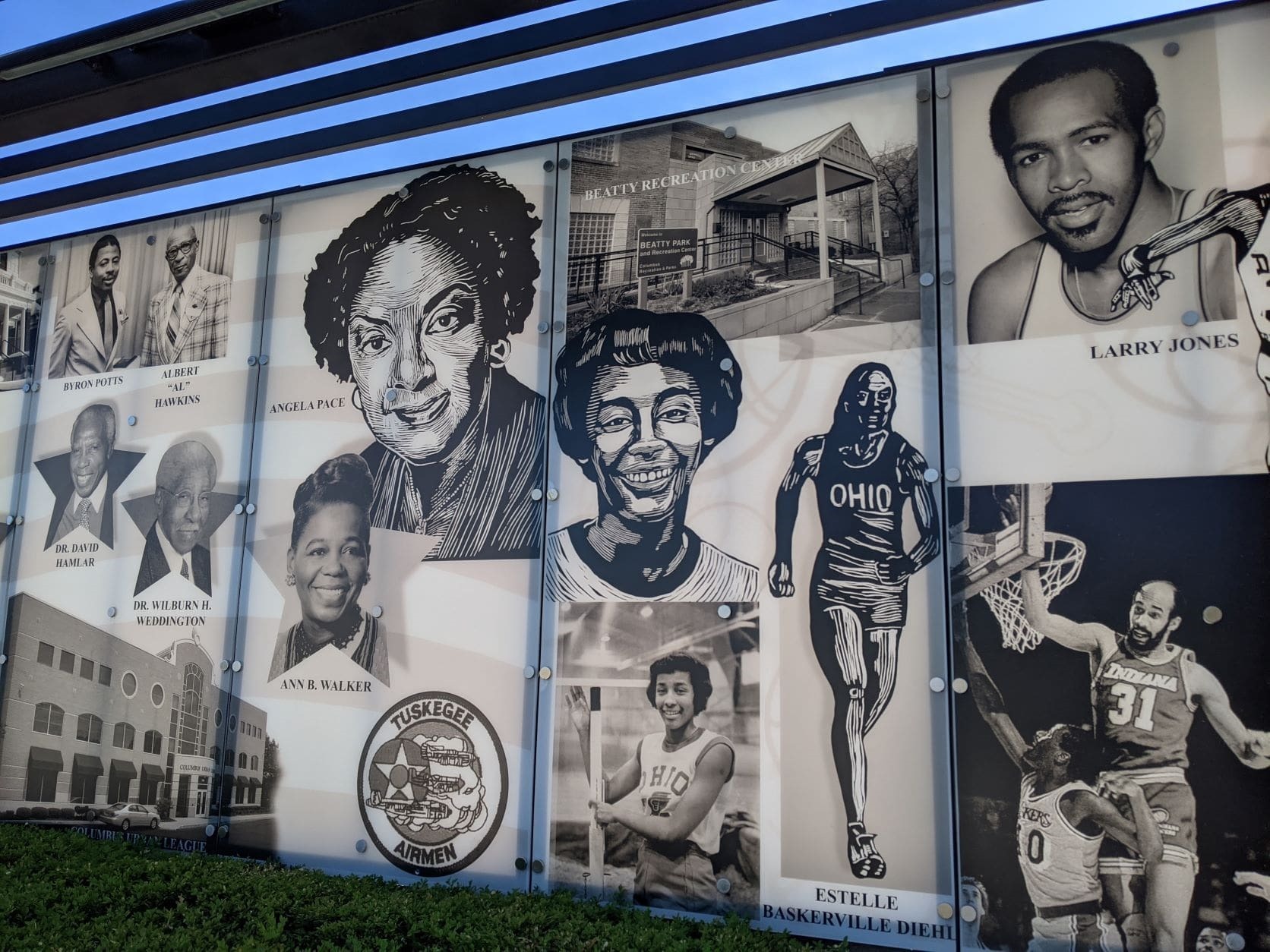 Mural of African Americans in Ohio on Long Street, Columbus Ohio