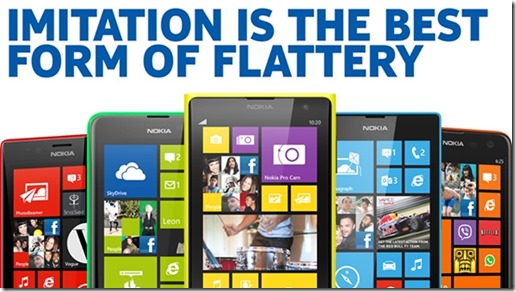 Nokia imitation is the best form of flattery